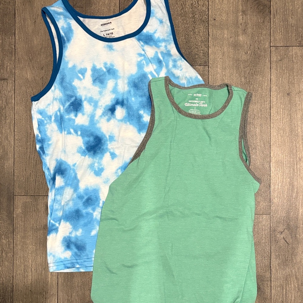 2 Boys Large Tanks